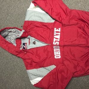 Ohio State weatherproof jacket with hood.